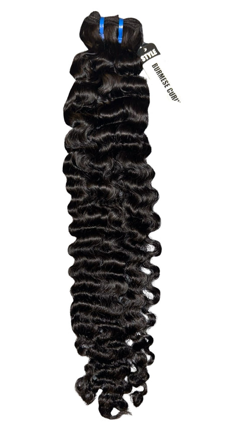 Burmese curly hair bundles